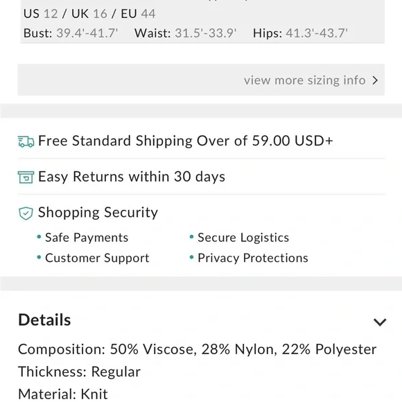 Commense Black Sweater Top with Denim Accents - Picture 4 of 5